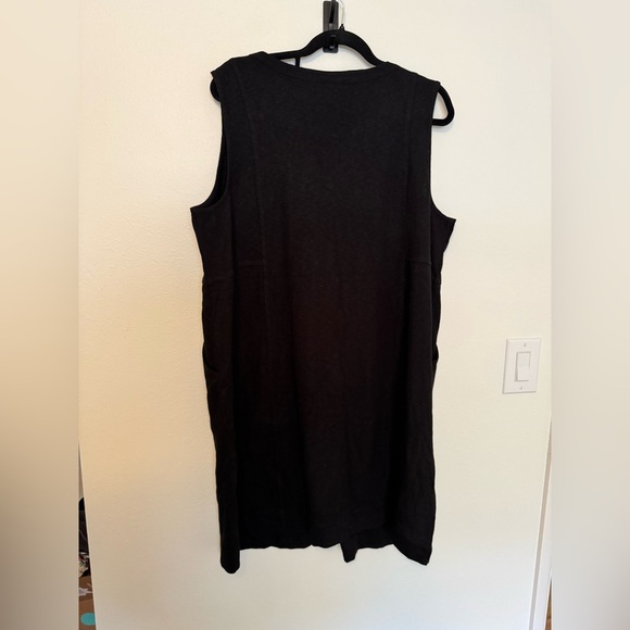 NEW J Jill Shift Tank Dress Pockets Black Size XL Petite Modal Cotton NWT - Picture 4 of 9